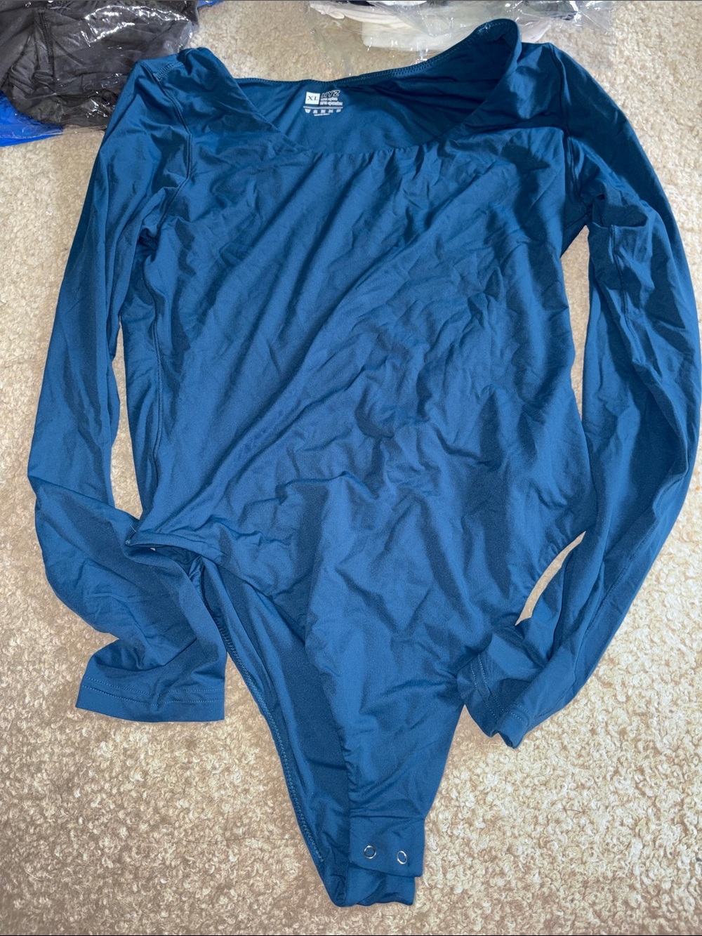 HYZ  Long Sleeve Bodysuit in Teal